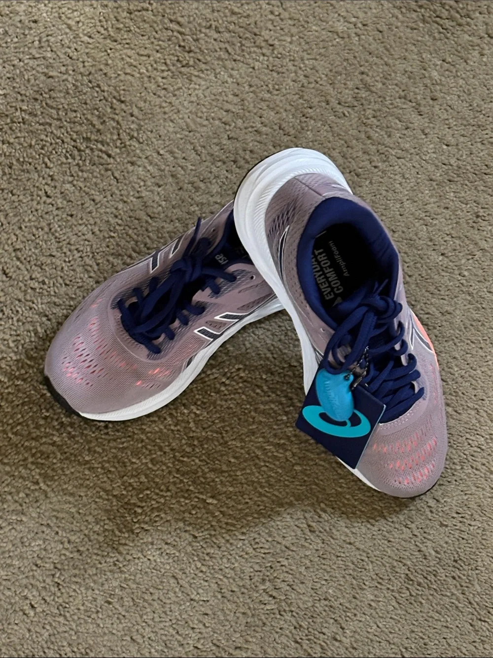 Asics Women's Athletic Shoes in Pink with Navy Detailing